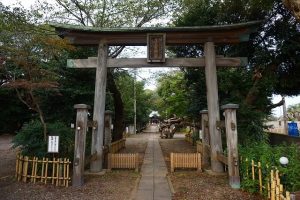 新検見川の子安神社の鳥居