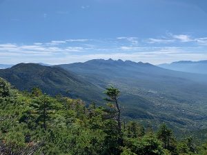 蓼科山からの眺望